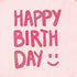 Bolo rosa "Happy Birthday"
